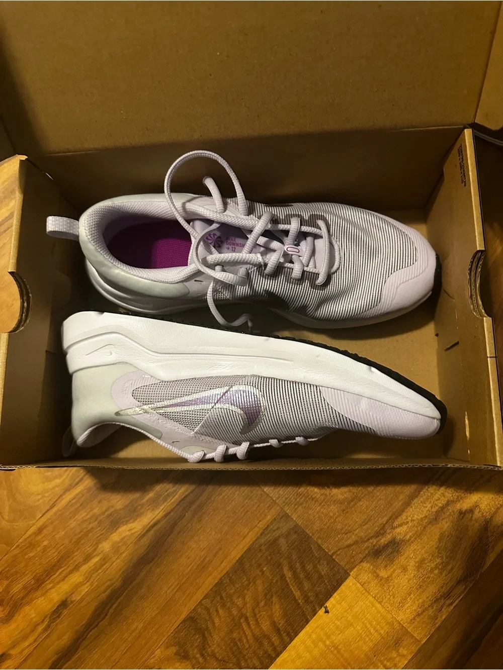 Nike Girl Running Sneakers - Light Lavender/White